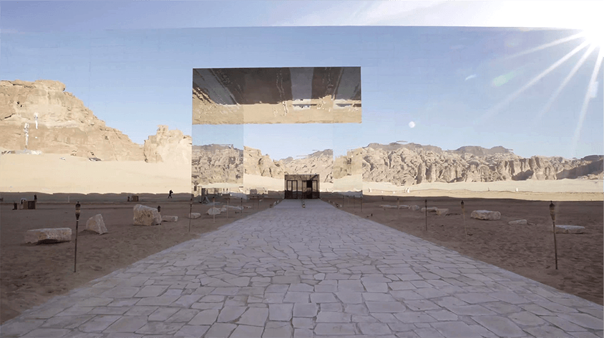 Art exhibition in the desert