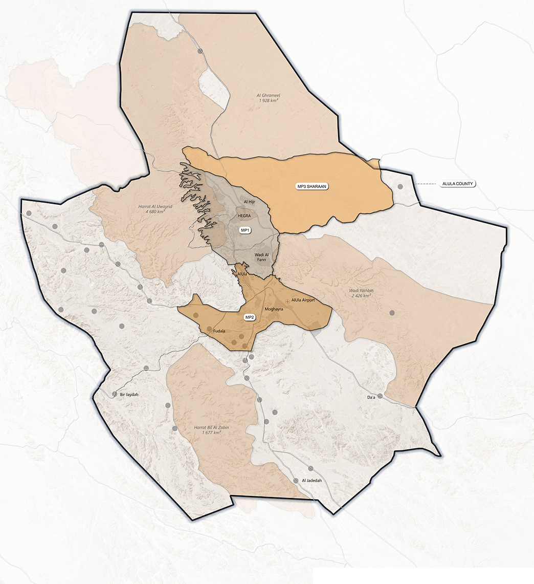 Afalula AlUla cartographie County