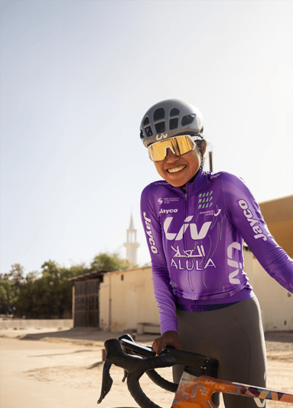 Moroj Adil is a rising star in Saudi women’s cycling