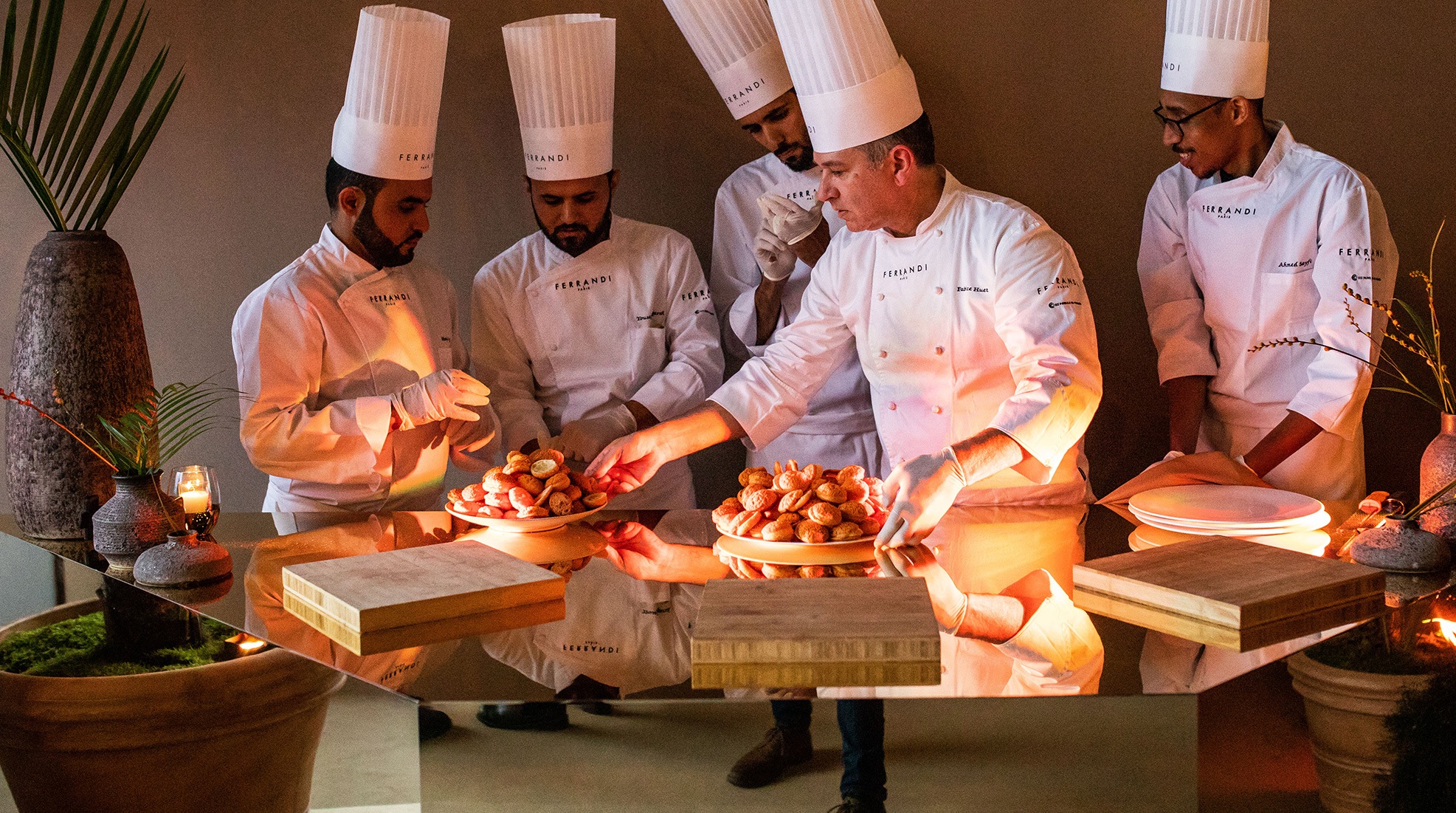 étudiants et chefs école Ferrandi