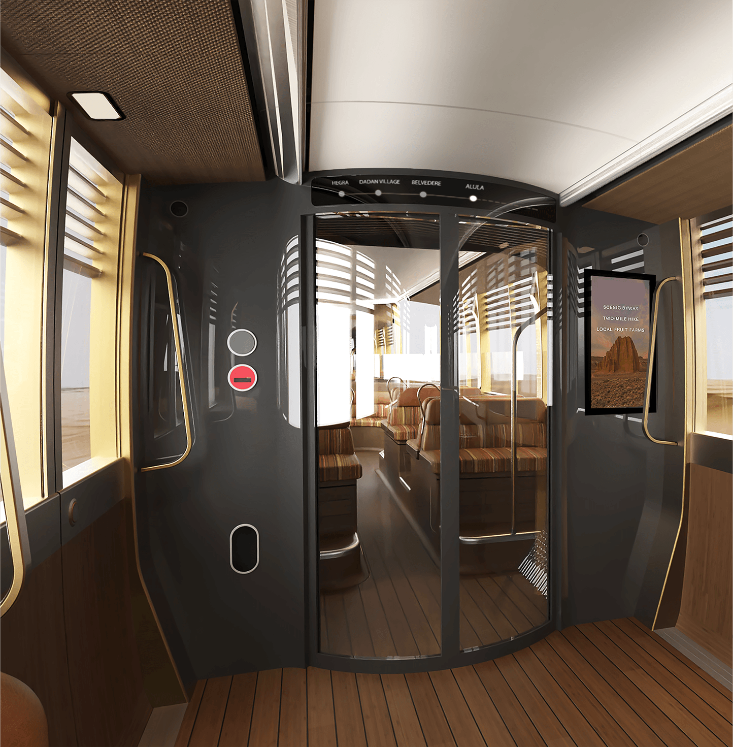Intérieur tramway