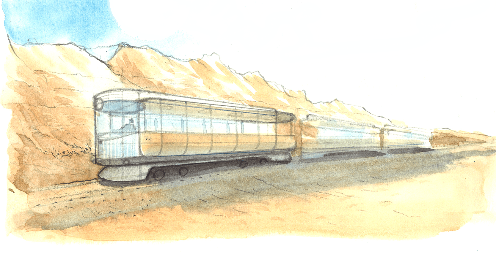Dessin tramway