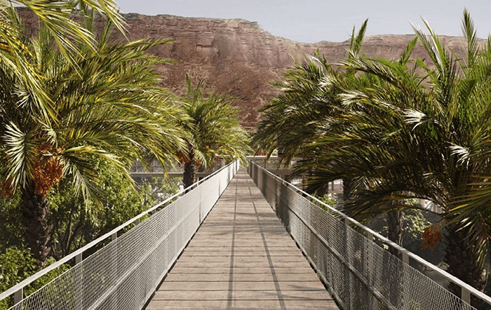 Footbridge at Villa Hegra